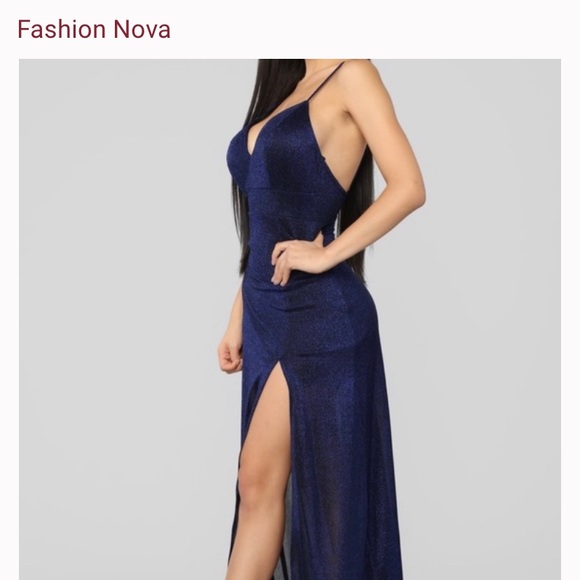 Royal Blue Maxi Dress - Picture 2 of 4